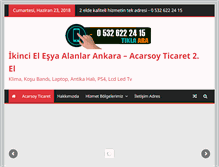 Tablet Screenshot of ikincielesyaalanlarankara.com